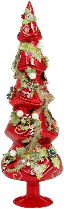 Jeweled Tree, Red, Large - 17 Inches