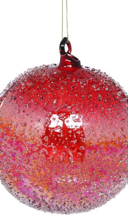 Sparkling Ombre Ornament, Small - 4.75 Inches, Set of 6