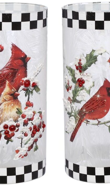 Cardinal Berry Décor, Assortment of 2 - 8 Inches