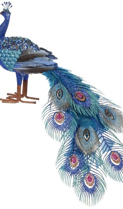 Jeweled Peacock - 23 x 11 Inches