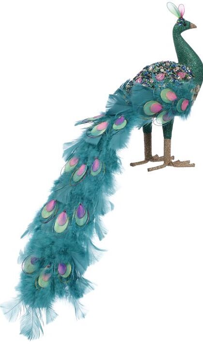 Glamorous Peacock - 17 x 9.5 Inches