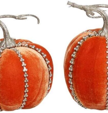 Pumpkin, 6-7" Couture Pumpkin Orange Set. 39-13520