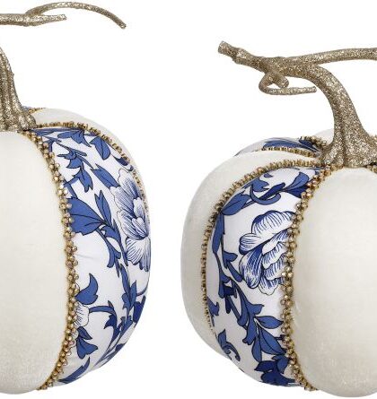 Blue and White Pumpkin Set, 39-34192