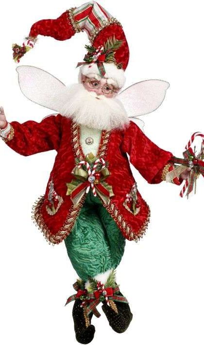 Candy Cane and Holly Fairy, Large - 21 Inches