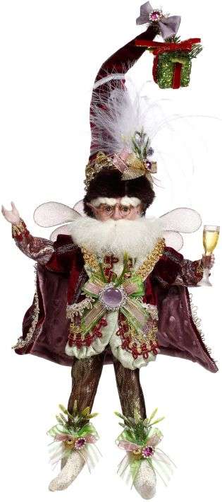 XMas Party Fairy, Small 10". Mark Roberts Christmas 2023 Limited Edition Collectible Fairies. SKU: 51-37804.