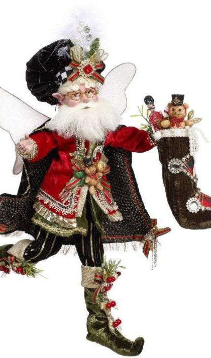 Stocking Stuffing Fairy, MD 17.5". Mark Roberts Christmas 2023 Limited Edition Collectible Fairies. SKU: 51-37946.