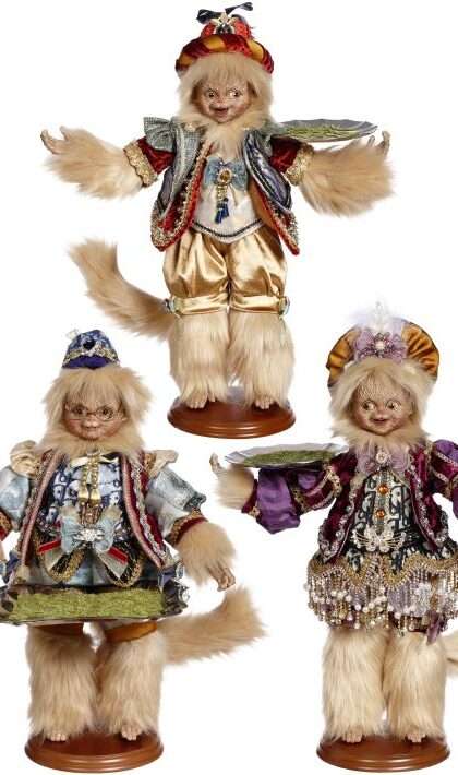 Magnificent Monkey Server, Small, Assortment of 3 -