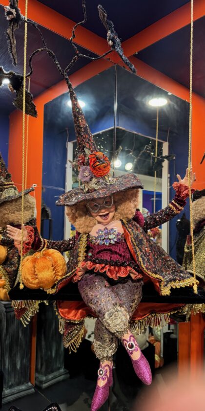 Big Madame Witch on Swing - FREE SHIPPING