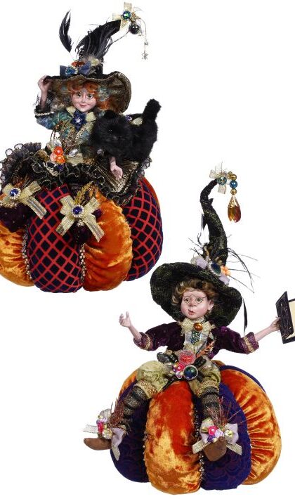 Pumpkin Elf, Set of 2 - 10 Inches