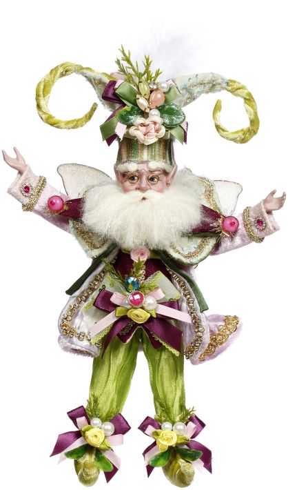 Cabbage Rose Fairy, Small - 11.5 Inches, 51-58090 Free Shipping