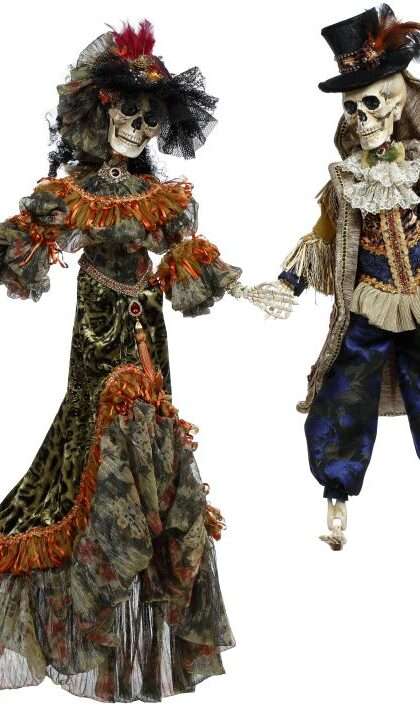 Mr and Mrs Bohemian Skeleton, Large, Set of 2 - 31 Inches (*Free Shipping)
