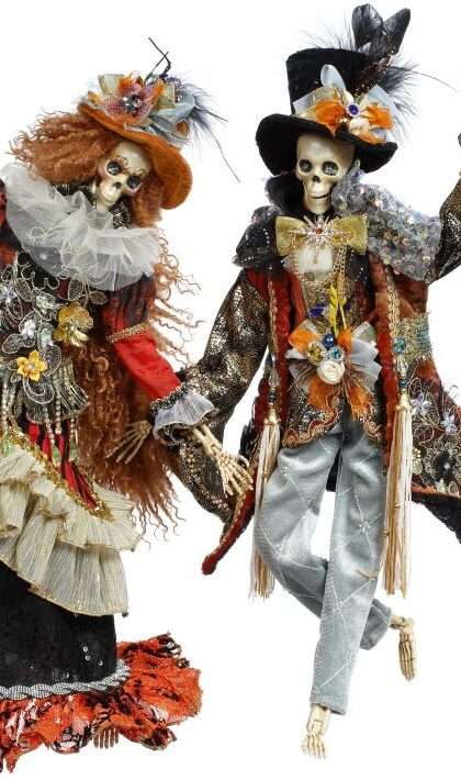 Mr and Mrs Gothic Skeleton, Small, Set of 2- 20 Inches (*Free Shipping)