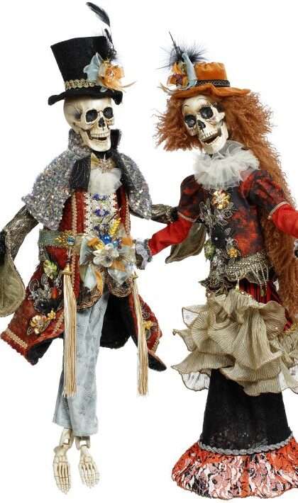 Mr and Mrs Gothic Skeleton, Large, Set of 2 - 31 Inches (*Free Shipping)