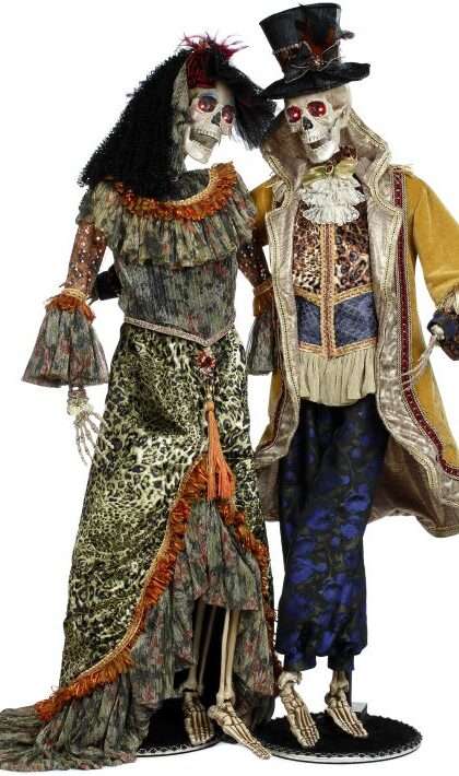 Mr and Mrs Bohemian Skeleton, Set of 2 - 60 Inches (*Free Shipping)