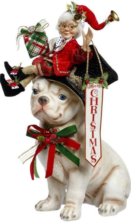 Merry Christmas Bull Dog - 20 Inches