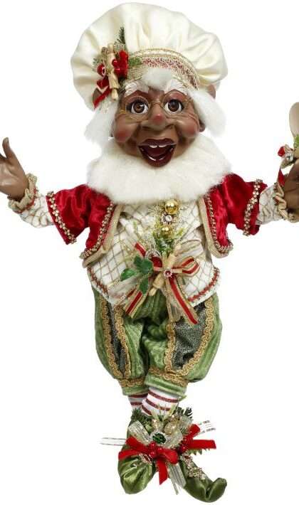 African American Kitchen Helper Elf, Medium - 17 Inches, (*Free Shipping)