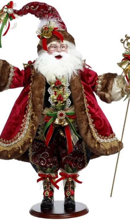 Christmas Bells Santa - 24 Inches (*Free Shipping)