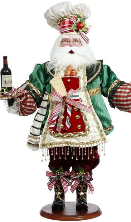 Italian Chef Santa 25 Inches - FREE SHIPPING