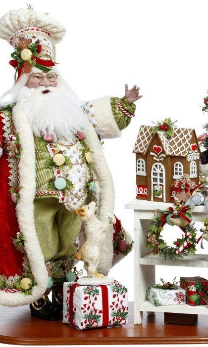 Gingerbread Baker Santa - 25 Inches, 51-58650, Free Shipping