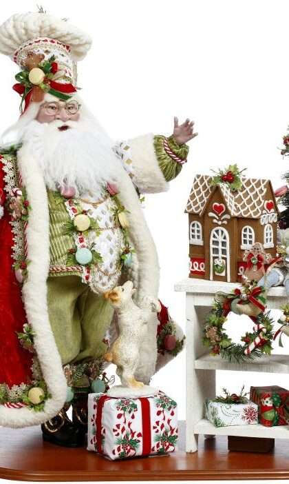 Gingerbread Baker Santa 25" w/ Free Shipping