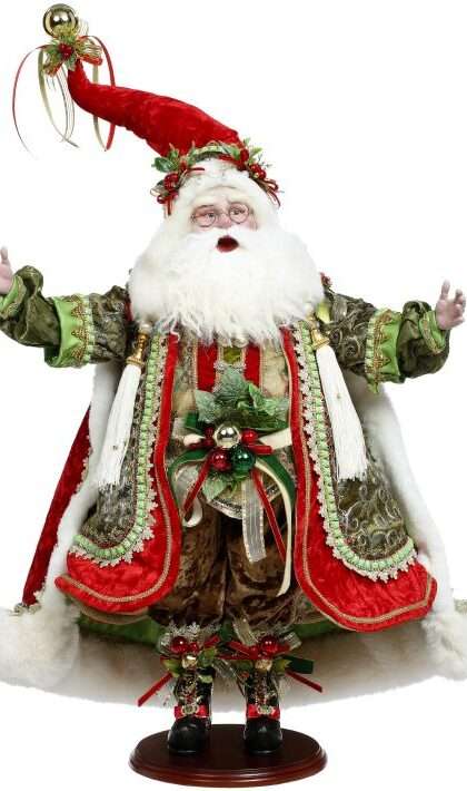 Holly and Ivy Santa - 25.5 Inches, (*Free Shipping)