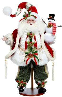 Santa Building Snowman - 35.5 Inches (*Free Shipping)