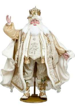 Snow and Pearls Santa - 54 Inches (*Free Shipping)