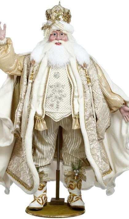 Snow and Peral Santa 54" w/ Free Shipping