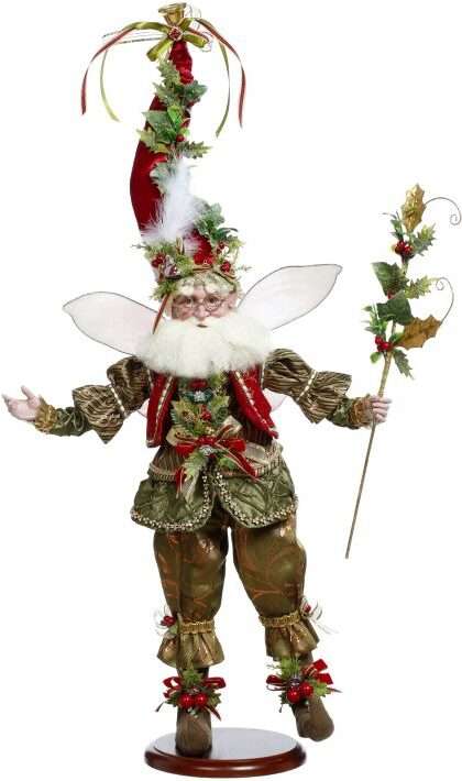 *SIGNED* Holly and Ivy Fairy on Base - 22.5 Inches (*Free Shipping)