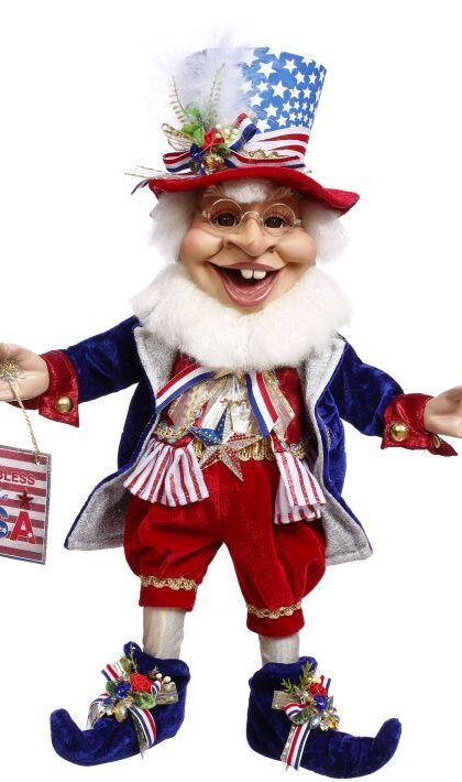 God Bless The USA Elf, Medium - 19.5 Inches, 51-63814, FREE SHIPPING
