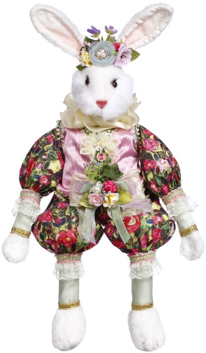 Bean Bag Pillow Body Rabbit with Vest, Large- 20 Inches