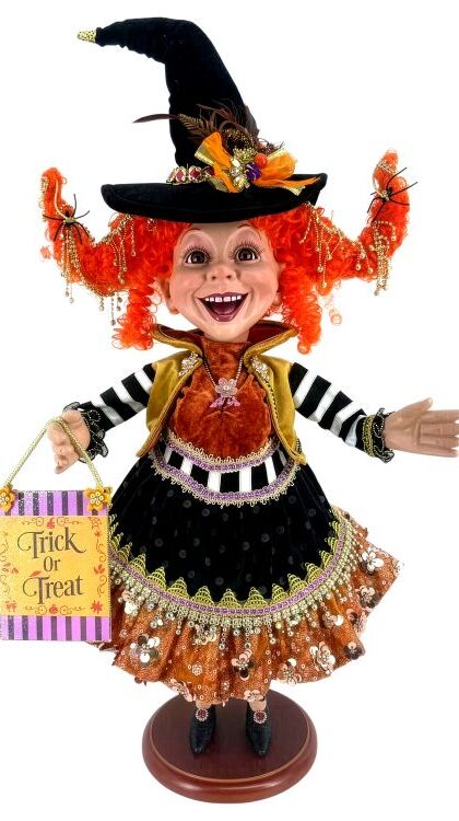 Trick or Treat Elf, Medium on Base - 22 Inches