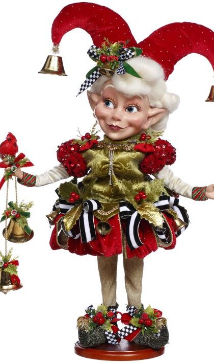 Holly Belle Elf On Base, Medium - 20.5 Inches 51-64104 Free Shipping