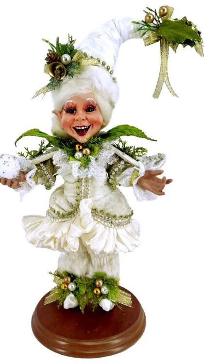 Snow Belle Elf On Base, Small - 12 Inches 51-64106 Free Shipping
