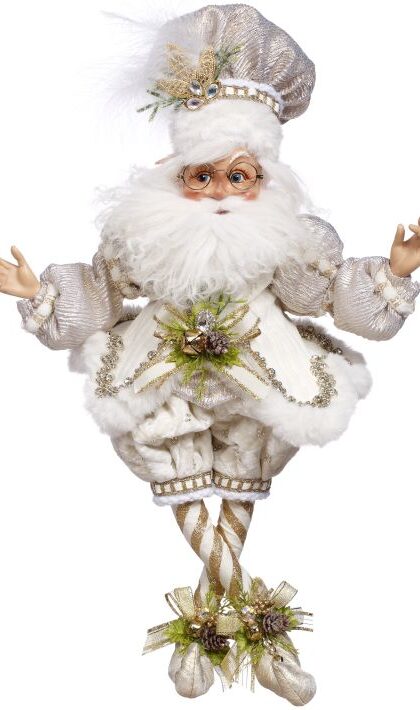 North Pole White Christmas Elf Medium - FREE SHIPPING