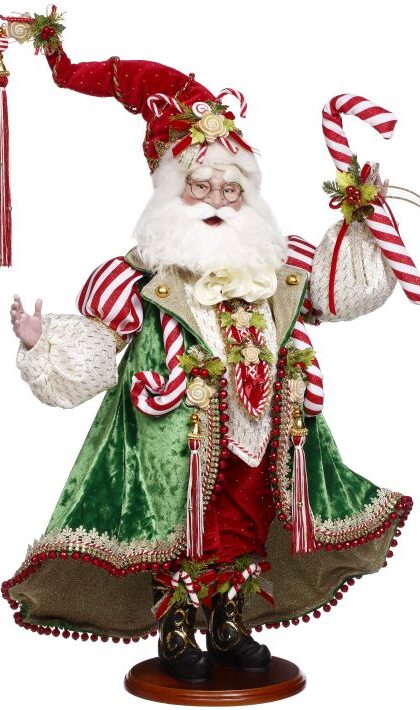 Candy Cane and Cookie Santa - 26 Inches ,51-64200, Free Shipping
