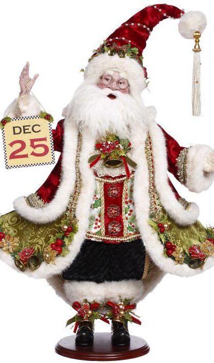 December 25 Santa - 25 Inches 51-64216 Free Shipping