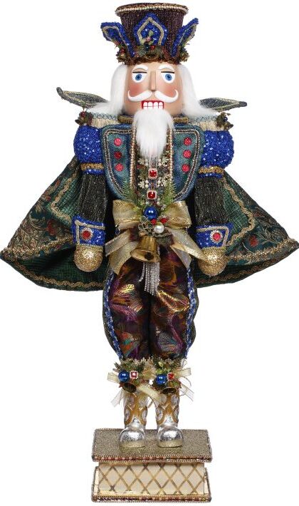 Peacock Nutcracker Medium - FREE SHIPPING
