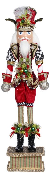 North Pole Checkered Nutcracker Small 23.5" 2026