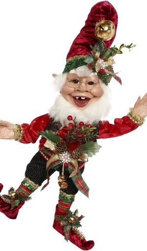 CHRISTMAS CAROLING ELF,  MED