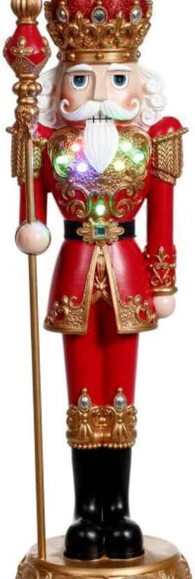 Jeweled Nutcracker with Staff - 19.5 Inches 29-40820 FREE SHIPPING