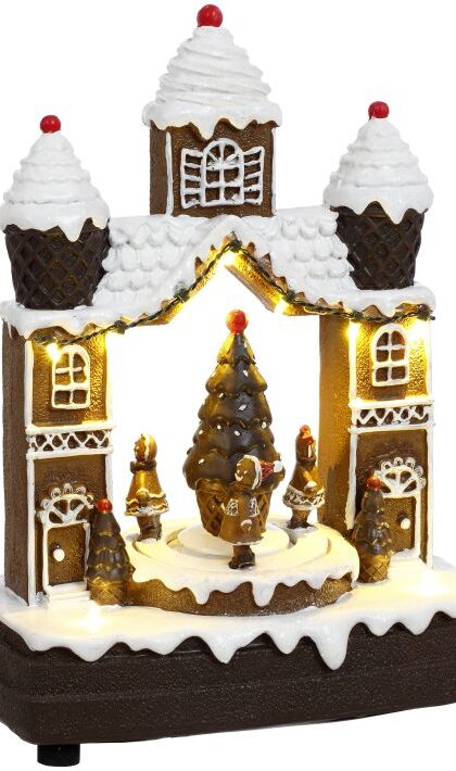 Musical Gingerbread House - 8 x 10 Inches