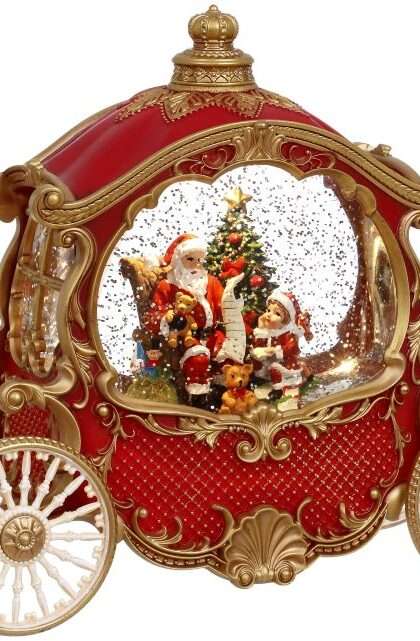 MUSICAL CARRIAGE WITH SANTA