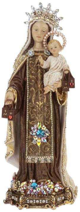 Jeweled Madonna and Child, Small - 16 Inches
