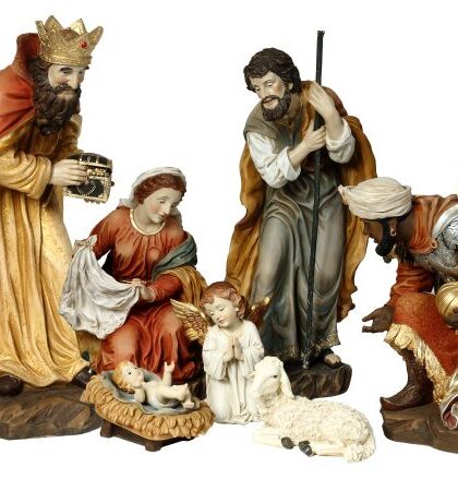 Angelic Nativity 5 to 24 Inches Set of 9 - FREE SHIPPING