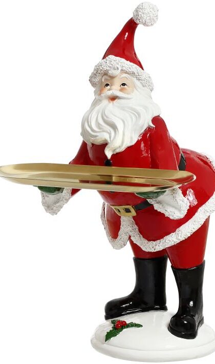 Santa Serving Tray-  12 x 20 Inches