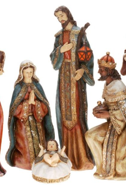 Grand Byzantine Nativity - 5 To 26 Inches, Set Of 6