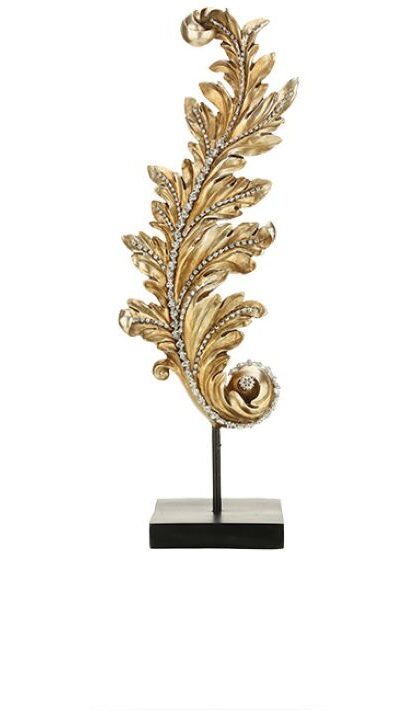 Jeweled Leaf Finial - 20 Inches