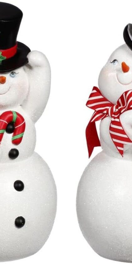Sprinkle Snowman, Set of 2 - 12 Inches, 63-34245