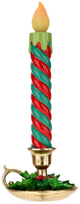Lighted Christmas Candle Tabletop - 17 Inches